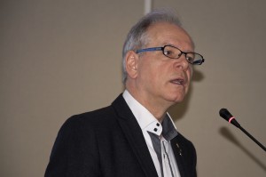 Canada Council for the Arts President and CEO Simon Brault gives the opening keynote address at the Symposium on Instrumental Change 2015.