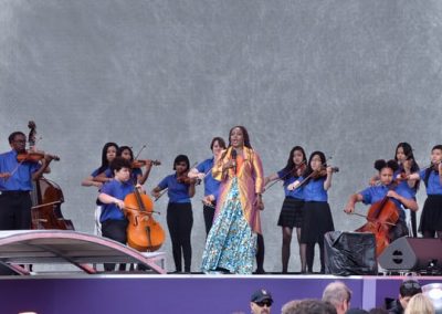 Soprano Marie-Josée Lord and OrKidstra perform on Canada Day 2017
